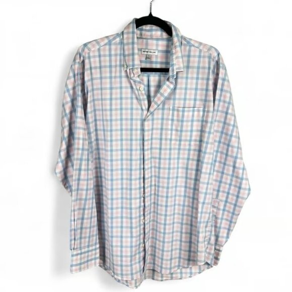 Peter Millar Men's Dress Shirt L | Pastel Plaid Button-Down Golf Summer Yacht - Picture 1 of 4